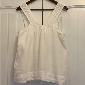 White Linen Top